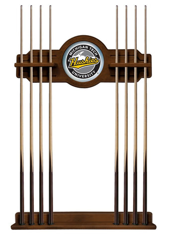 Michigan Tech Cue Rack In Chardonnay Finish