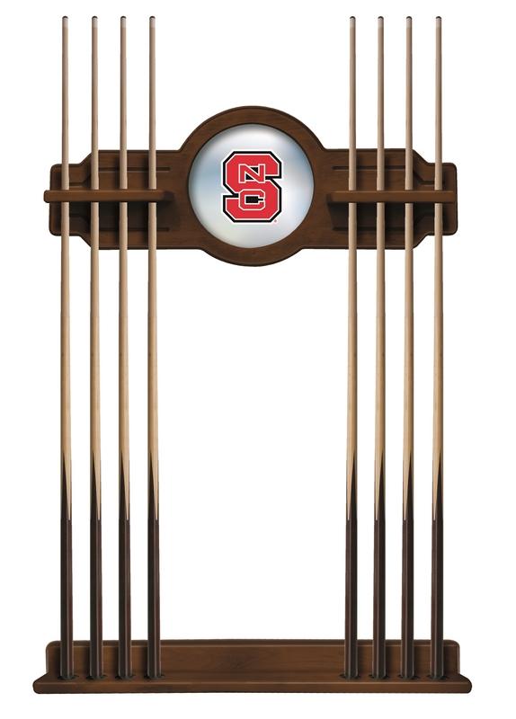 North Carolina State Cue Rack In Chardonnay Finish