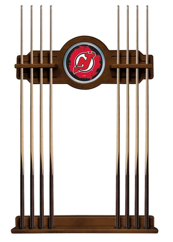 New Jersey Devils Cue Rack In Chardonnay Finish