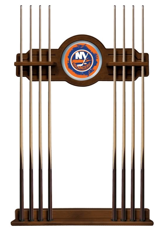 New York Islanders Cue Rack In Chardonnay Finish