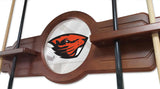 Oregon State Cue Rack In Chardonnay Finish