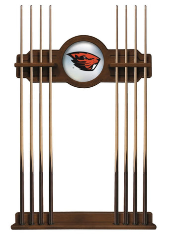 Oregon State Cue Rack In Chardonnay Finish