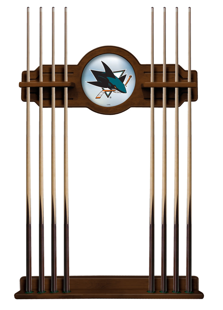 San Jose Sharks Cue Rack In Chardonnay Finish