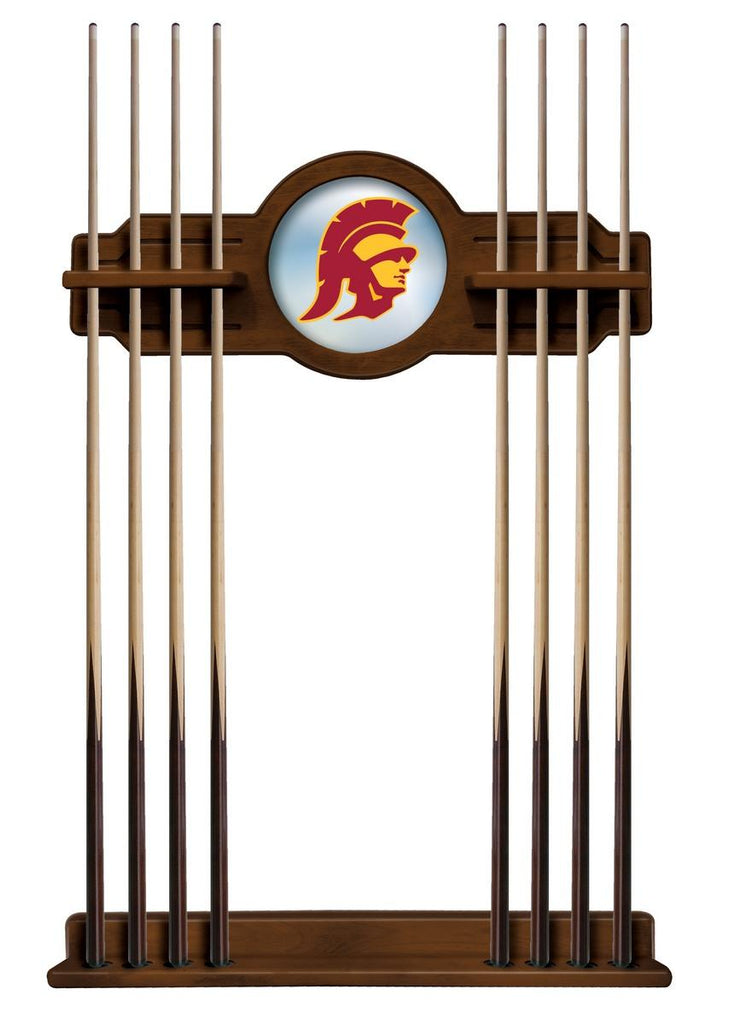 Usc Trojans Cue Rack In Chardonnay Finish