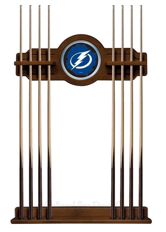 Tampa Bay Lightning Cue Rack In Chardonnay Finish