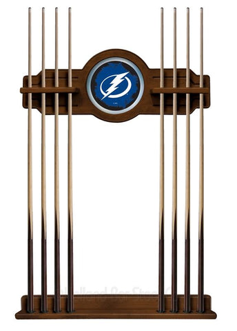 Tampa Bay Lightning Cue Rack In Chardonnay Finish