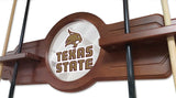 Texas State Cue Rack In Chardonnay Finish