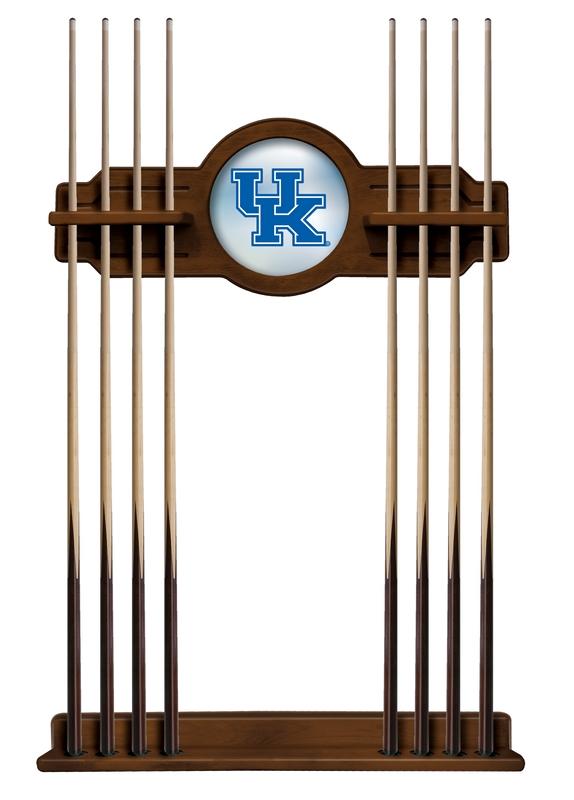 Kentucky "uk" Cue Rack In Chardonnay Finish