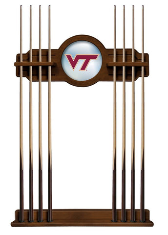 Virginia Tech Cue Rack In Chardonnay Finish