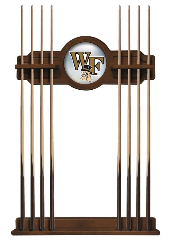 Wake Forest Cue Rack In Chardonnay Finish