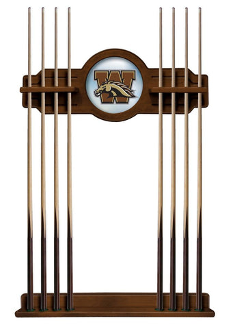 Western Michigan Cue Rack In Chardonnay Finish