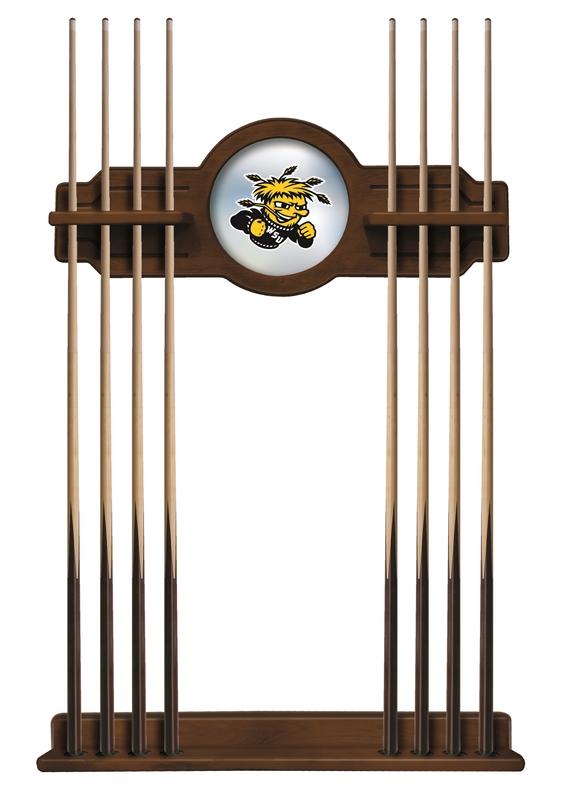 Wichita State Cue Rack In Chardonnay Finish