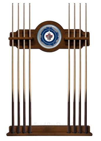 Winnipeg Jets Cue Rack In Chardonnay Finish