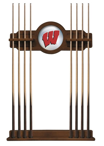 Wisconsin "w" Cue Rack In Chardonnay Finish