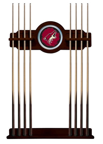 Arizona Coyotes Cue Rack In English Tudor Finish