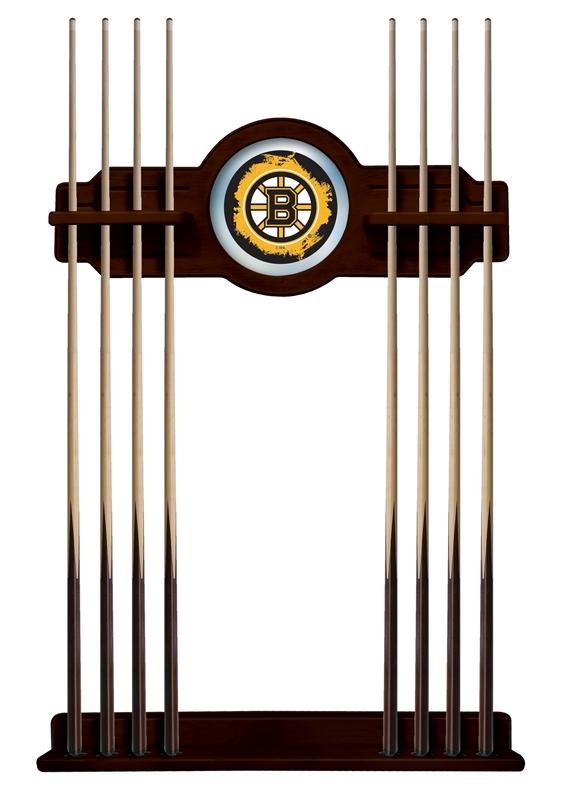 Boston Bruins Cue Rack In English Tudor Finish