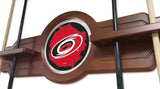 Carolina Hurricanes Cue Rack In English Tudor Finish