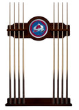 Colorado Avalanche Cue Rack In English Tudor Finish