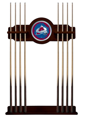 Colorado Avalanche Cue Rack In English Tudor Finish