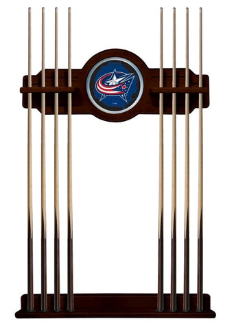 Columbus Blue Jackets Cue Rack In English Tudor Finish