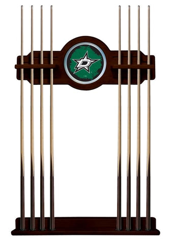 Dallas Stars Cue Rack In English Tudor Finish