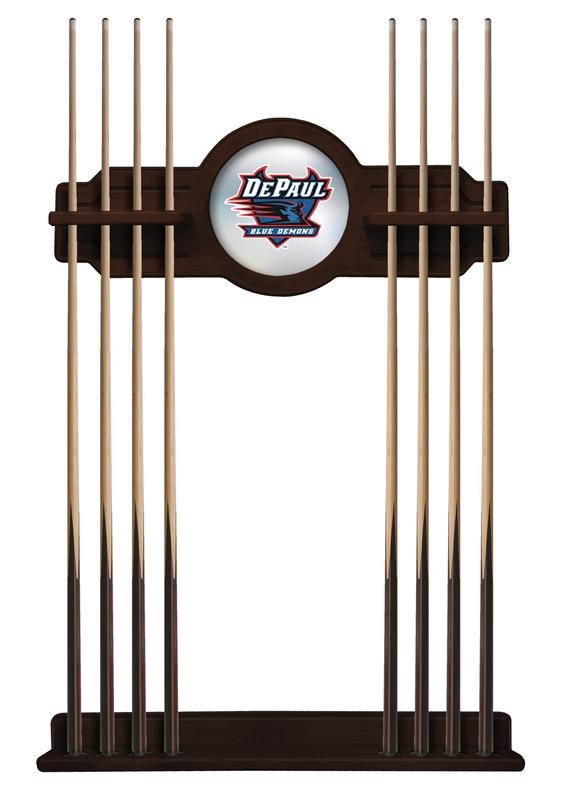 Depaul Cue Rack In English Tudor Finish