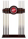 Detroit Red Wings Cue Rack In English Tudor Finish