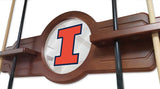 Illinois Cue Rack In English Tudor Finish