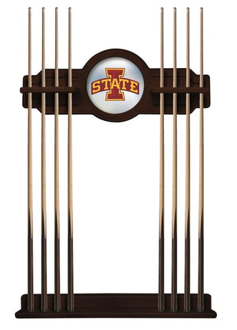 Iowa State Cue Rack In English Tudor Finish