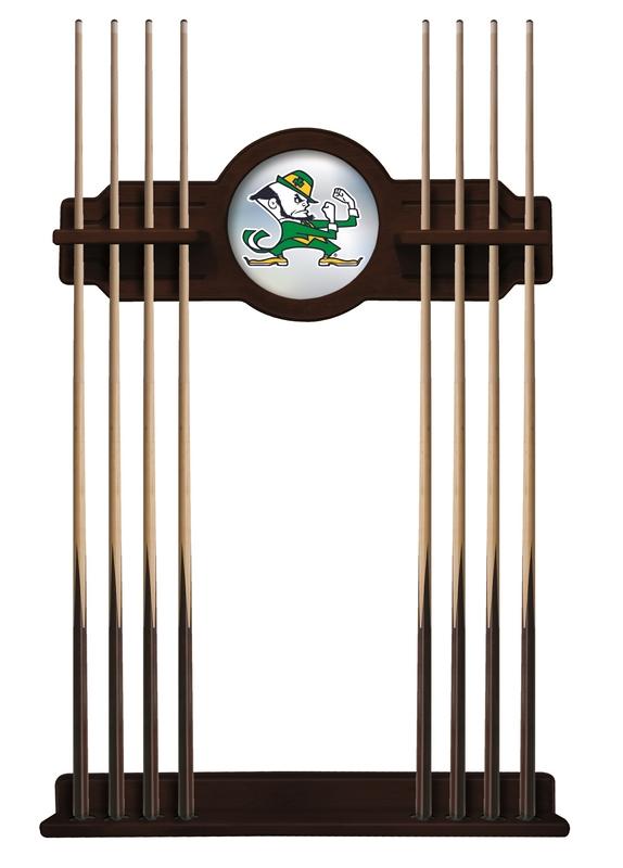 Notre Dame (leprechaun) Cue Rack In English Tudor Finish