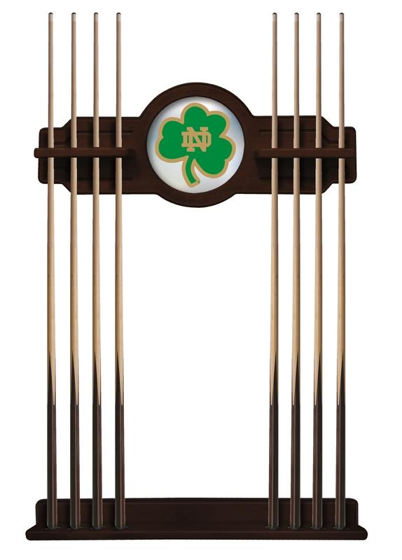 Notre Dame (shamrock) Cue Rack In English Tudor Finish