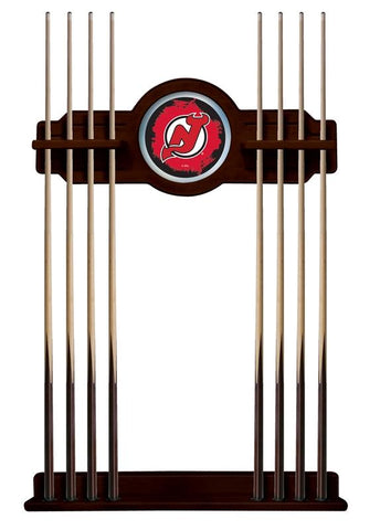 New Jersey Devils Cue Rack In English Tudor Finish