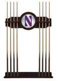 Northwestern Cue Rack In English Tudor Finish