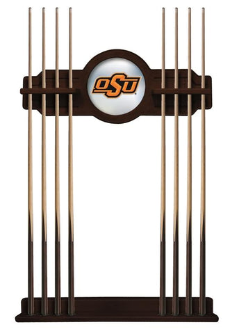 Oklahoma State Cue Rack In English Tudor Finish