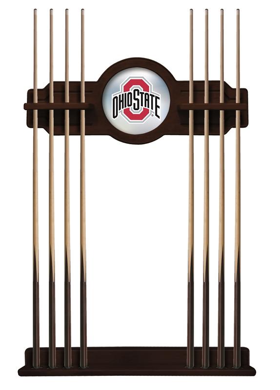 Ohio State Cue Rack In English Tudor Finish