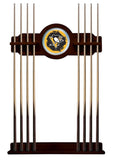 Pittsburgh Penguins Cue Rack In English Tudor Finish