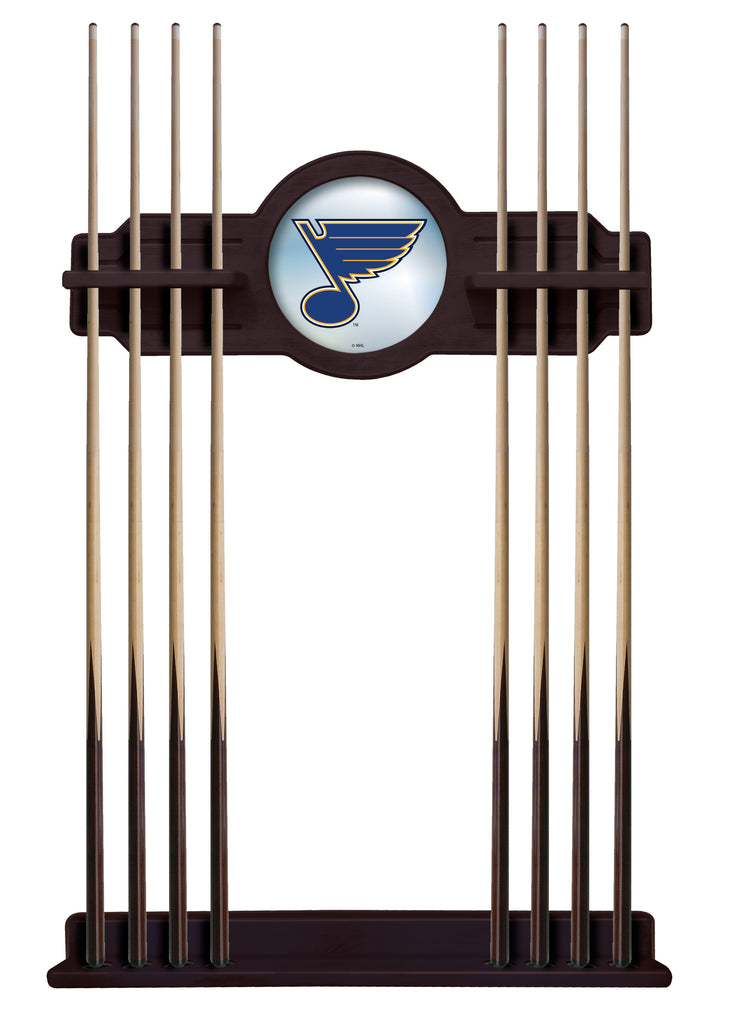 St Louis Blues Cue Rack In English Tudor Finish