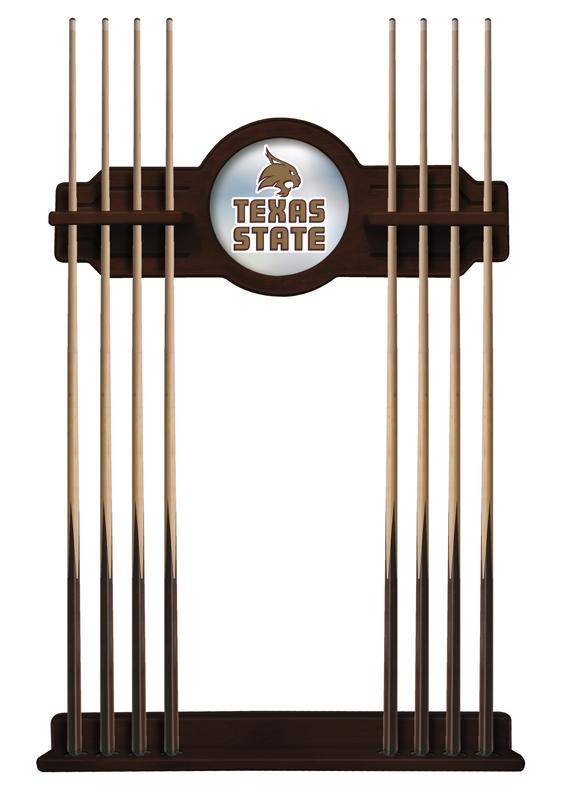 Texas State Cue Rack In English Tudor Finish