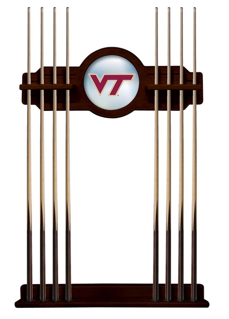 Virginia Tech Cue Rack In English Tudor Finish