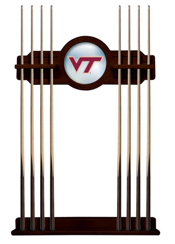 Virginia Tech Cue Rack In English Tudor Finish