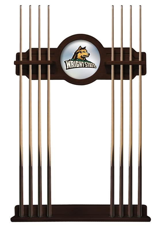 Wright State Cue Rack In English Tudor Finish