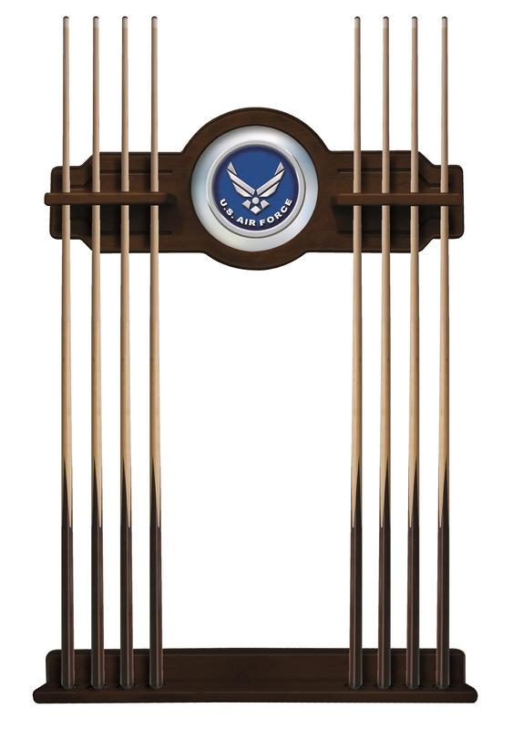 U.s. Air Force Cue Rack In Chardonnay Finish