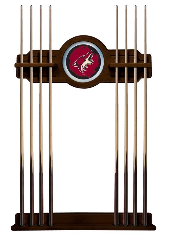 Arizona Coyotes Cue Rack In Chardonnay Finish