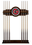 Calgary Flames Cue Rack In Chardonnay Finish