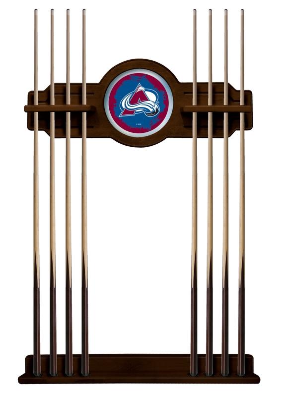 Colorado Avalanche Cue Rack In Chardonnay Finish