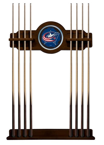 Columbus Blue Jackets Cue Rack In Chardonnay Finish