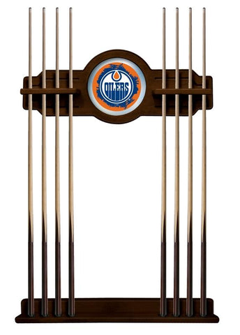 Edmonton Oilers Cue Rack In Chardonnay Finish