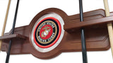 U.s. Marines Cue Rack In Chardonnay Finish