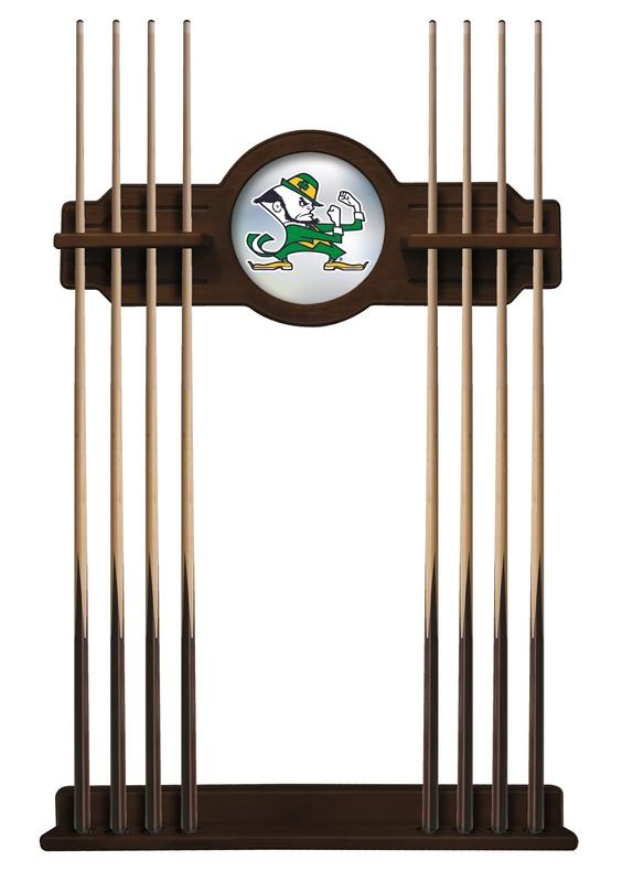 Notre Dame (leprechaun) Cue Rack In Navajo Finish