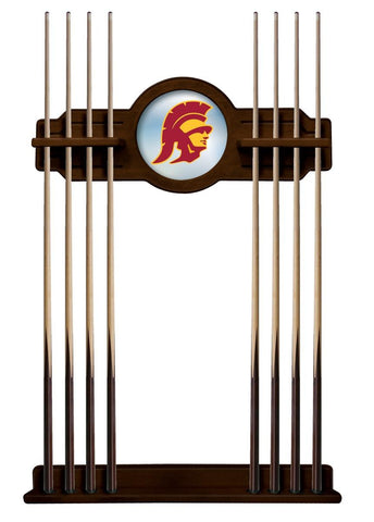 Usc Trojans Cue Rack In Navajo Finish